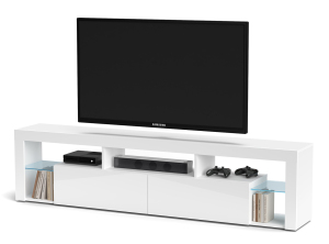 Hugo HG200 Тумба під телевізор білий/білий глянець, LED