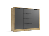 Canyon CN6 Комод дуб артізан/антрацит