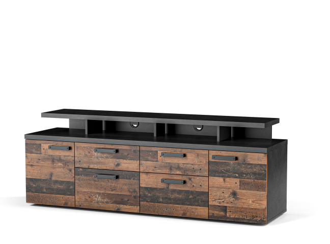 Mood MD180 Тумба під телевізор з медіа-модулем, матера/олд стайл темний