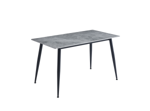 Стіл обідній RION 140x80x76 cm чорний/сіра кераміка