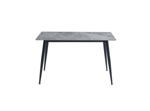 Стіл обідній RION 140x80x76 cm чорний/сіра кераміка