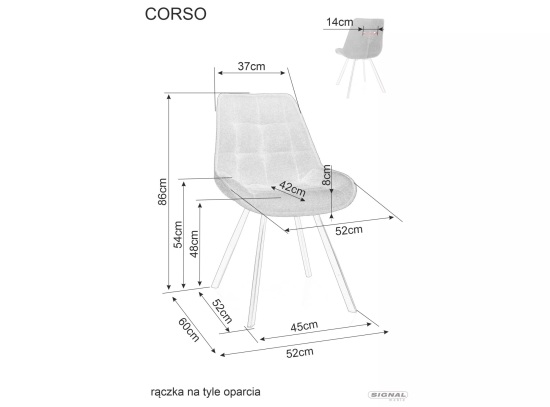 Стул Corso Signal Бежевый Vardo 34