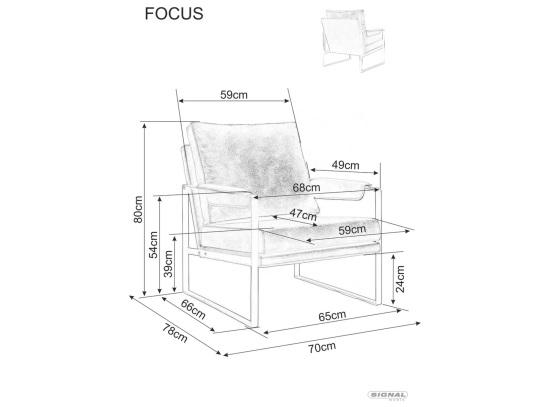 Крісло Focus Signal Бежевий Brego 34