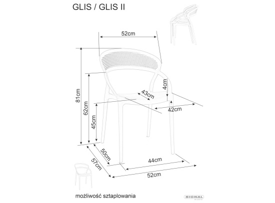 Стул GLIS Signal черный