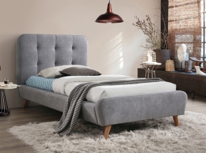 Кровать Tiffany Signal 90x200 серый/дуб  