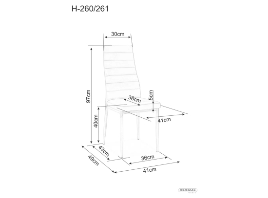 Стілець H261 BIS Signal кремовий