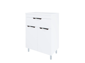 Комод Лора 60 б/ш, 2 дв, вр.р. белый