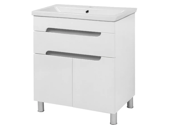 Тумба підлогова Корнелія Глорія 60 1ш (прих.монт) сіра металік
