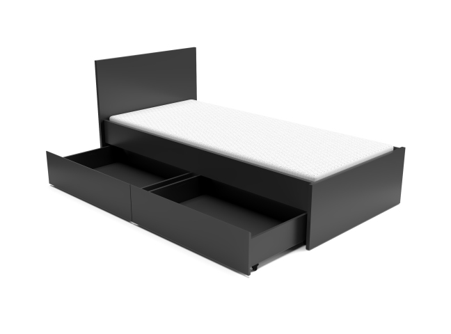 Alva AV1 Кровать 90 Антрацит
