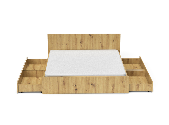Alva AV2 Кровать 180 Дуб артизан