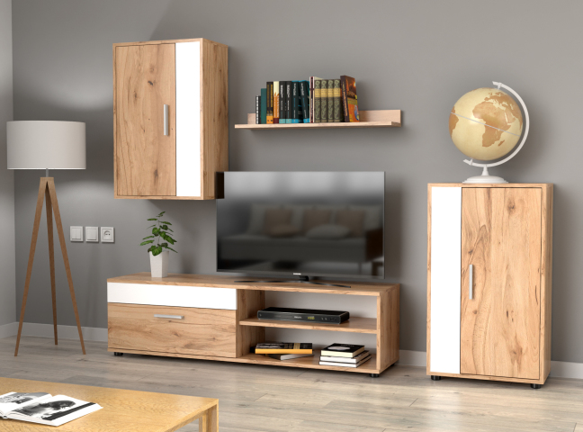 Berno Меблева стінка бук крената/білий
