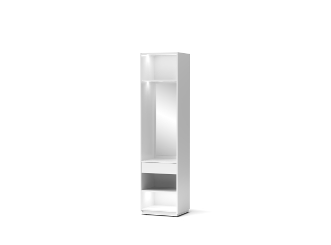 Шкаф SM XEXA RO открытая Белый снег LED