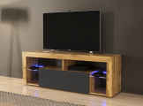 Hugo HG140 Тумба під телевізор, дуб вотан/антрацит MDF