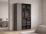 Шкаф SM RIMINI 3D Кобаль серый