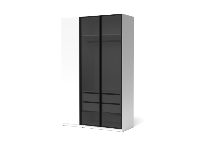 Шкаф SM RIMINI 3D Белый снег