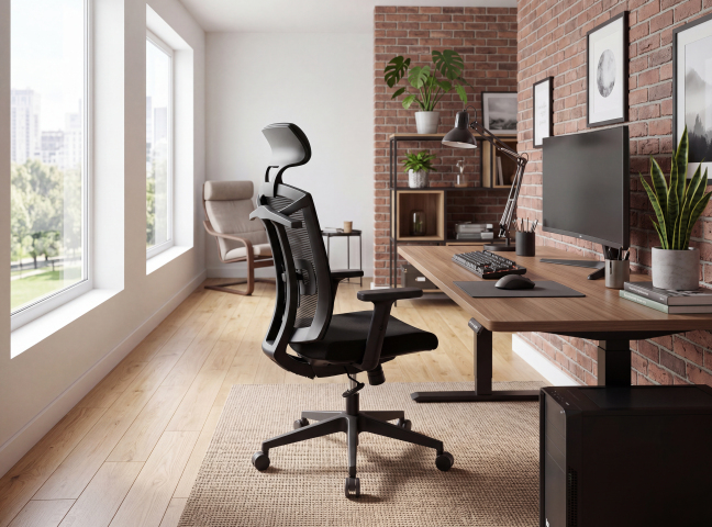 Офисное кресло QZY-N2208 чёрное