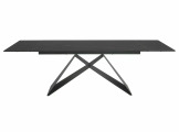 Раскладной обеденный стол Westin Signal (160–240)×90 сахара черный/матовый черный