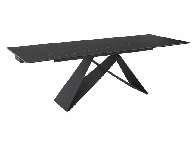 Раскладной обеденный стол Westin Signal (160–240)×90 сахара черный/матовый черный